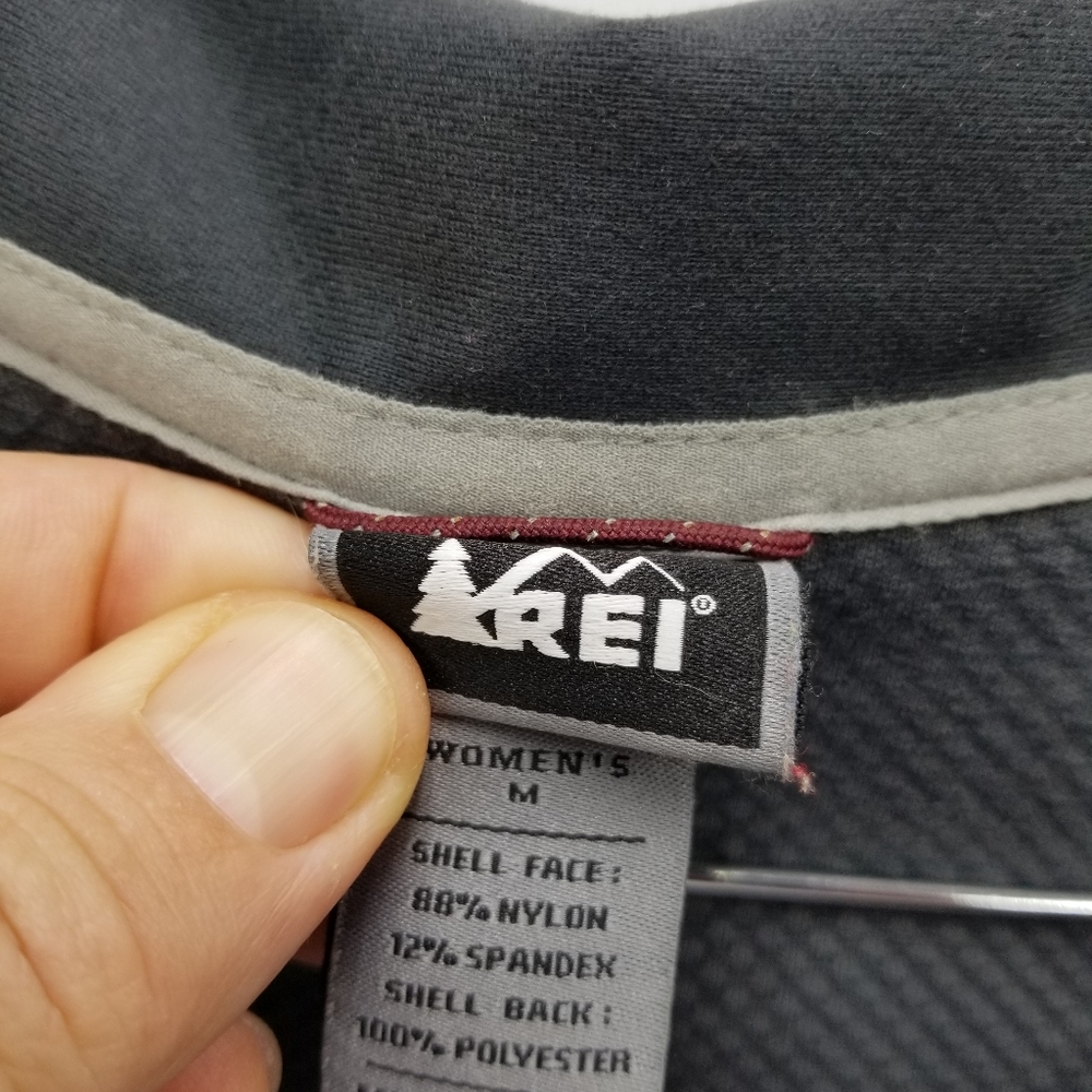 Rei Soft Shell Fleece Jacket Red Women's Euc - image 4